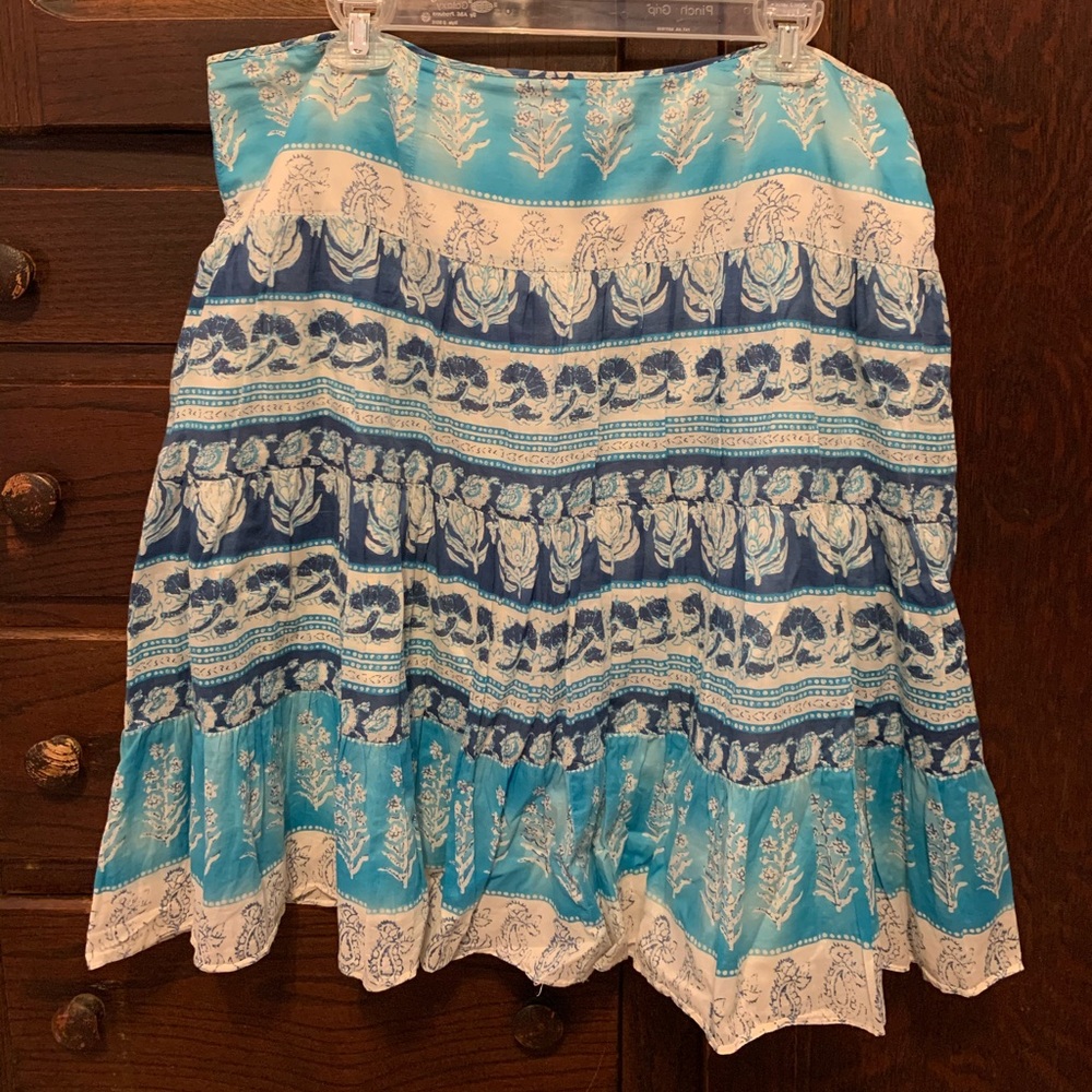 Chaps knee-length patterned skirt